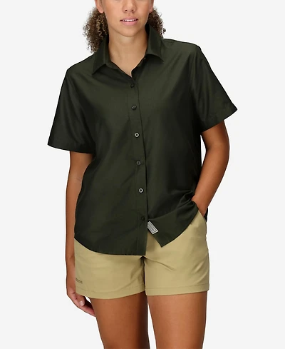 Marmot Women's Air Exchange Short Sleeve Camp Collar Shirt