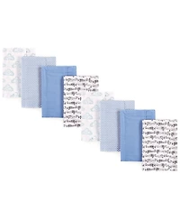 Hudson Baby Boys Soft Flannel Blend Burp Cloth Set