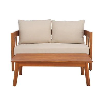 Owen Outdoor Bench And Table Set