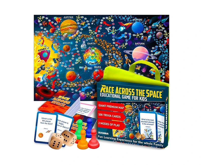 Quokka Geography Board Game for Kids - Certifed 6+ years, Recommended Age 8-12 years