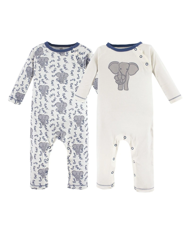 Touched by Nature Baby Boys 2Pk Organic Coverall