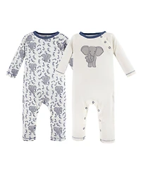 Touched by Nature Baby Boys 2Pk Organic Coverall