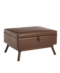 Streamdale Mid-century modern storage bench/coffee table, Assembled, Living/entry/family room