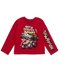Monster Jam Boys T-Shirt and Fleece Jogger Pants Outfit Set
