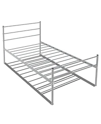 Twin Size Metal Bed Frame Platform with Headboard