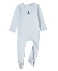 MeMoi Baby Boys 2 Piece "Boy And His Waddling Ducks" Rich Footie Set
