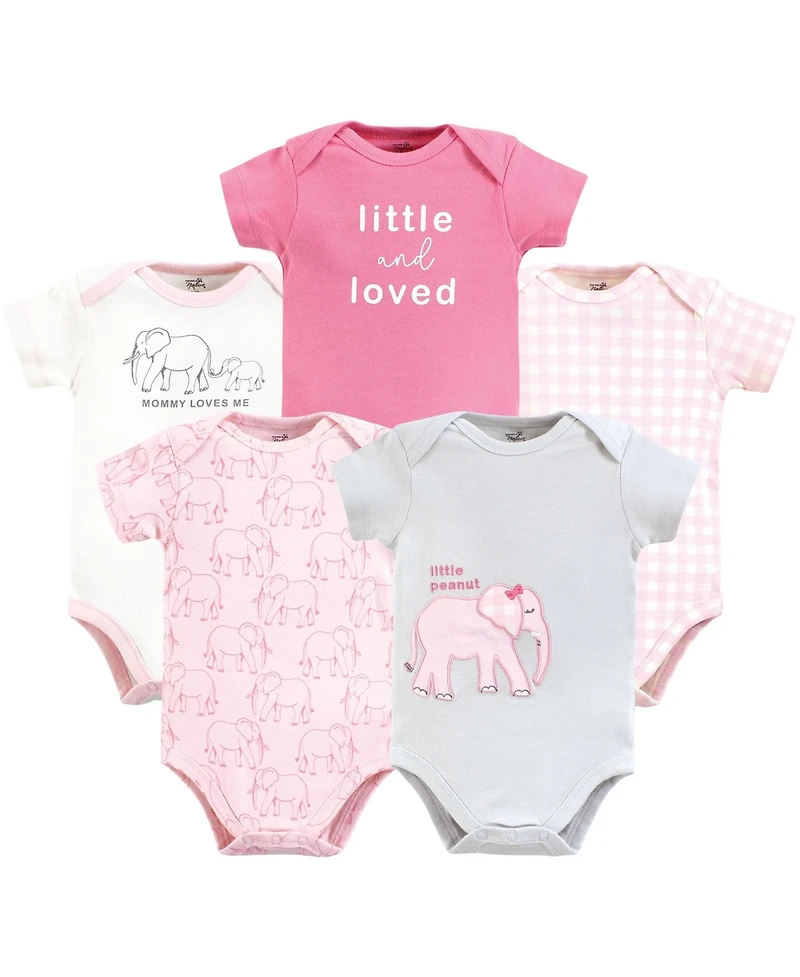 Touched by Nature Baby Girls Natural Cotton Bodysuits