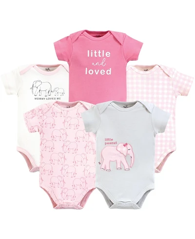 Touched by Nature Baby Girls Natural Cotton Bodysuits