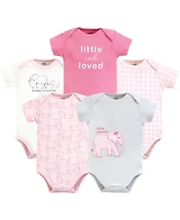 Touched by Nature Baby Girls Natural Cotton Bodysuits