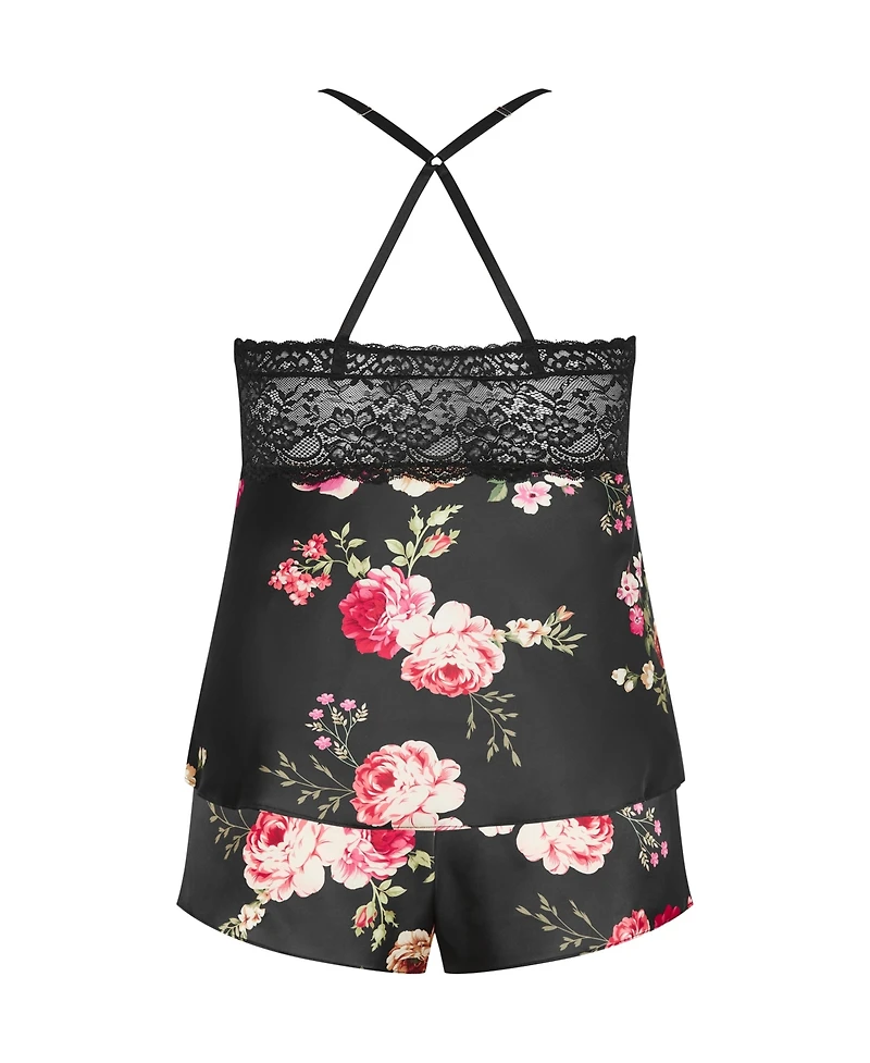 City Chic Plus Arcadia Cami Set