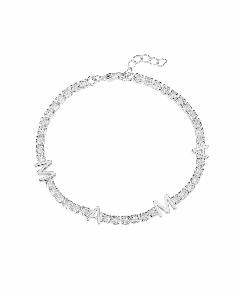 Unwritten Cubic Zirconia Mama Tennis Bracelet