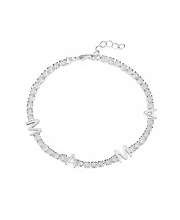 Unwritten Cubic Zirconia Mama Tennis Bracelet