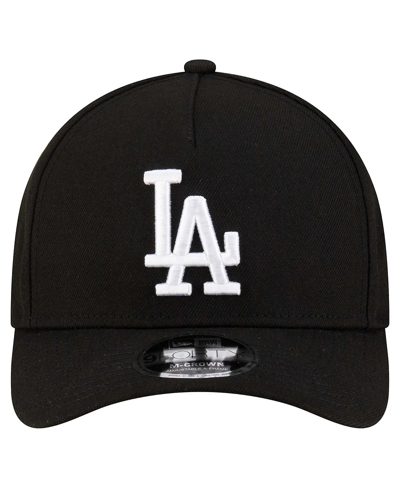 New Era Men's Black Los Angeles Dodgers Player Replica 9Forty Adjustable Hat