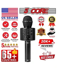 5 Core Wireless Karaoke Microphone Bluetooth Mic Portable Handheld Microfonos Inalambricos