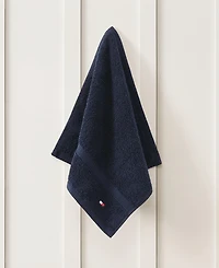 Tommy Hilfiger Home Modern American Solid Cotton Washcloth, 13" x