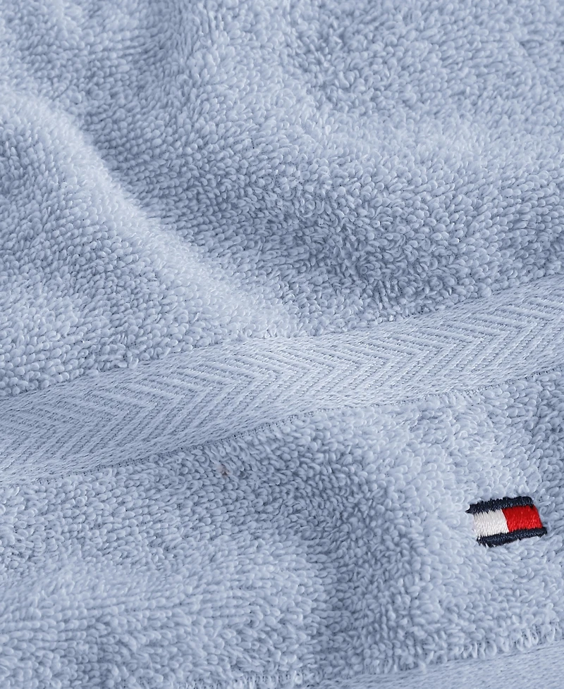 Tommy Hilfiger Home Modern American Solid Cotton Washcloth, 13" x