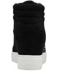 Journee Collection Women's Clarity Round Toe Comfort Wedge Sneakers