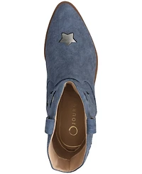 Journee Collection Women's Underwood Cuban Heel Casual Comfort Ankle Booties