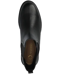 Journee Collection Women's Violet Almond Toe Comfort Chelsea Boots
