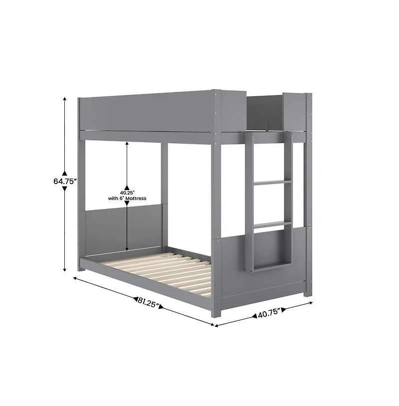Samuel Kids Bunk Bed With Convertible