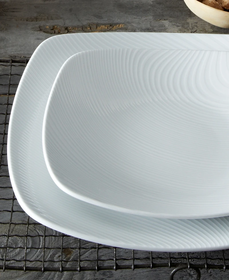 Noritake Colorscapes White-on-White Dune 4-Pc. Square Place Setting