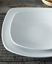 Noritake Colorscapes White-on-White Dune 4-Pc. Square Place Setting