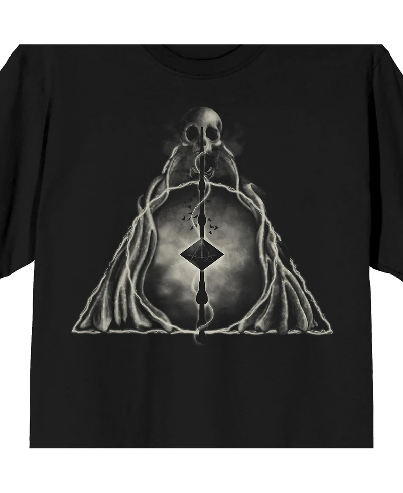 Harry Potter Men's Deathly Hallows Symbol Short-Sleeve T-Shirt-3X-Large