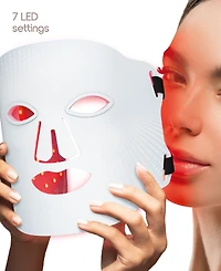 Tzumi Red Light Therapy Led Mask, Rechargeable Red Light Therapy for Face Mask with Multiple Color Modes