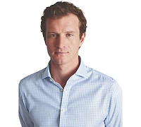 Charles Tyrwhitt Men's Slim-Fit Non-Iron Check Twill Dress Shirt