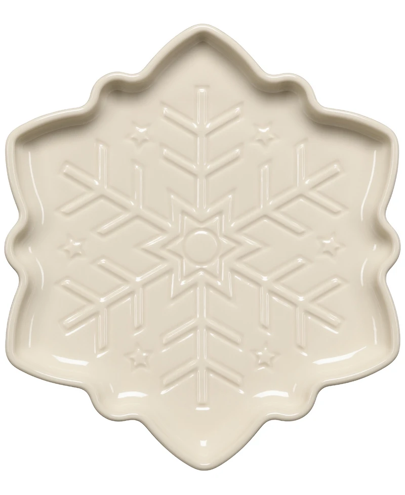 Fiesta Linen Snowflake-Shaped 9" Plate, Exclusively at Macy's