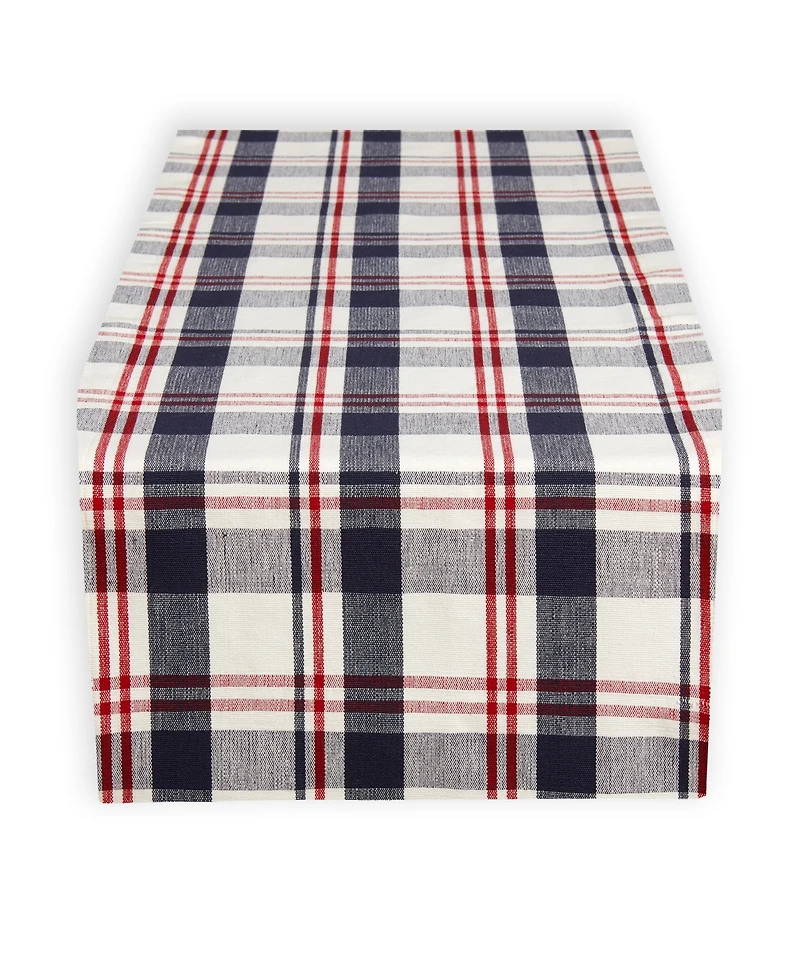 Tableau Sawyer Plaid Table Runner, 72" x 14"