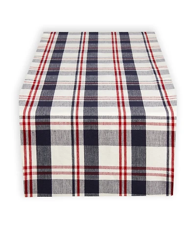 Tableau Sawyer Plaid Table Runner, 72" x 14"