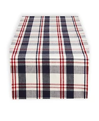 Tableau Sawyer Plaid Table Runner, 72" x 14"
