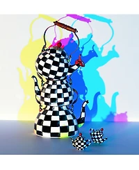 Mackenzie-Childs Courtly Checks Teapot Salt & Pepper Set