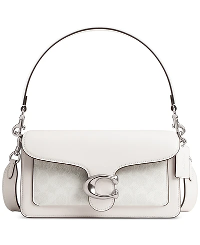 Coach Coated Canvas Signature Tabby Shoulder Bag 26 Refresh