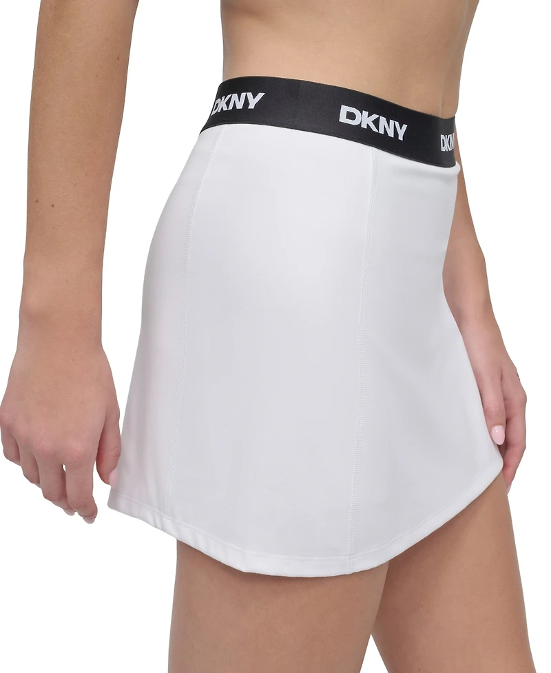 Dkny Sport Women's Logo-Waistband Balance Compression Skort