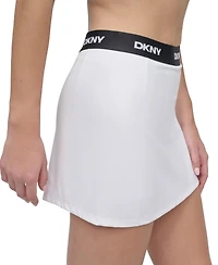 Dkny Sport Women's Logo-Waistband Balance Compression Skort