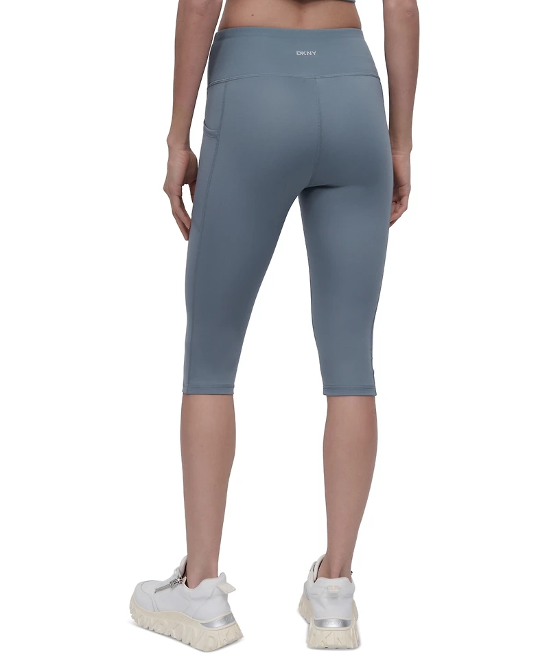 Dkny Sport Women's Balance Compression High-Waist Capri Pants