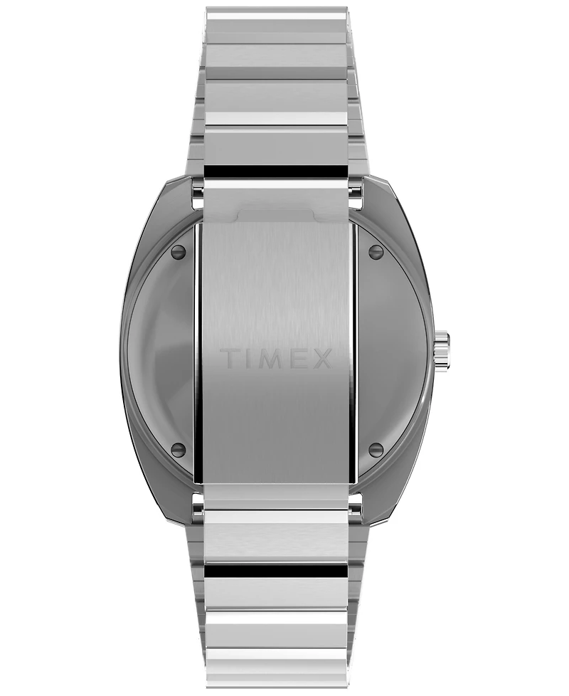 Timex Men's Analog Silver-Tone Stainless Steel Watch, 37mm