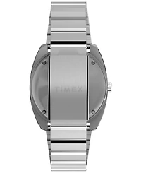 Timex Men's Analog Silver-Tone Stainless Steel Watch, 37mm