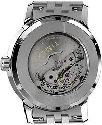 Timex Men's Mechanical Automatic Silver-Tone Stainless Steel Watch, 40mm