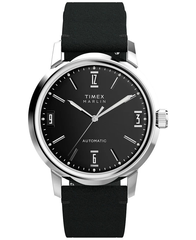 Timex Men's Mechanical Automatic Leather Strap Watch