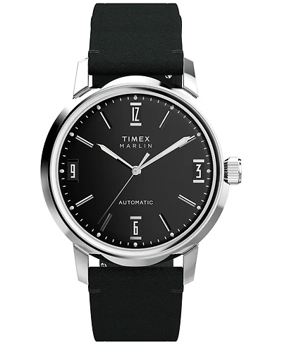 Timex Men's Mechanical Automatic Leather Strap Watch