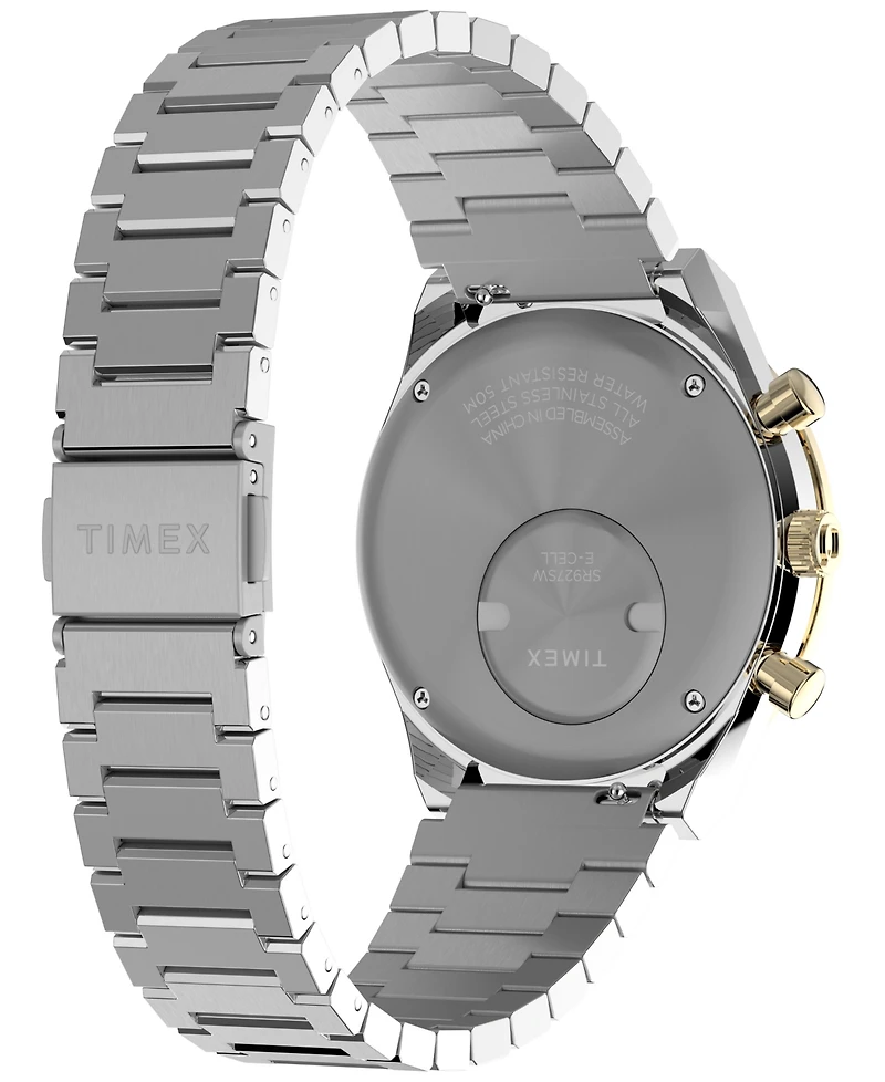 Timex Men's Analog Two-Tone Stainless Steel Watch, 40mm