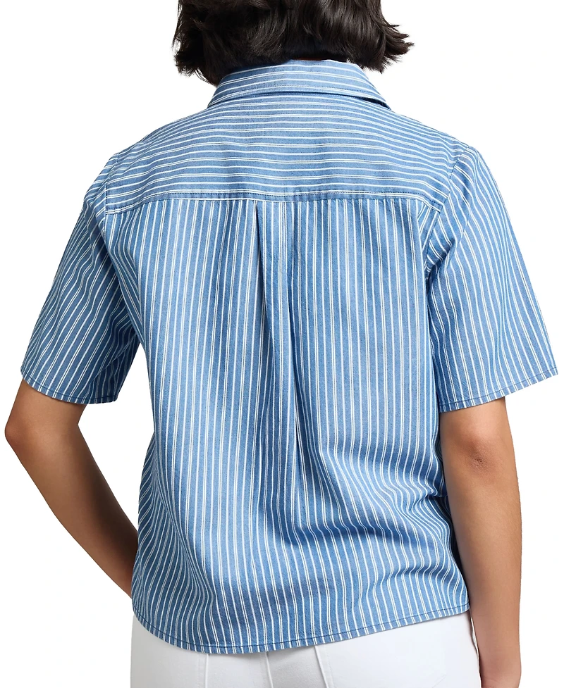 Jones New York Women's Cotton Double-Patch-Pocket Shirt