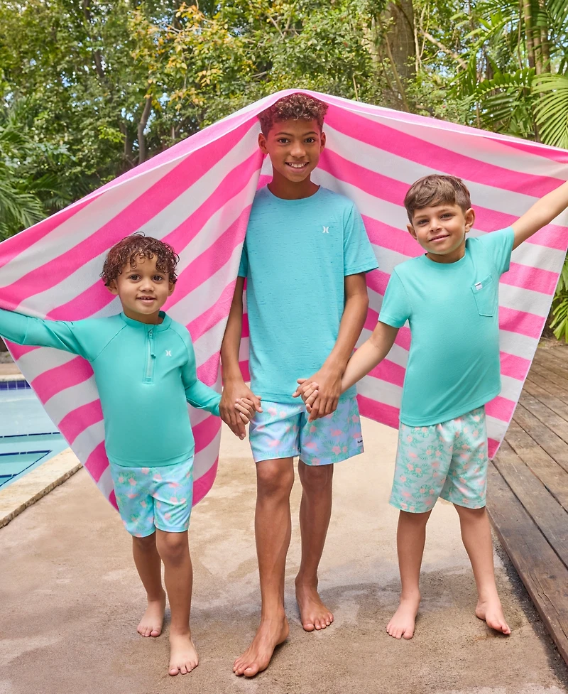 Hurley Big Boys Flamingo Printed Pull-On Swim Shorts