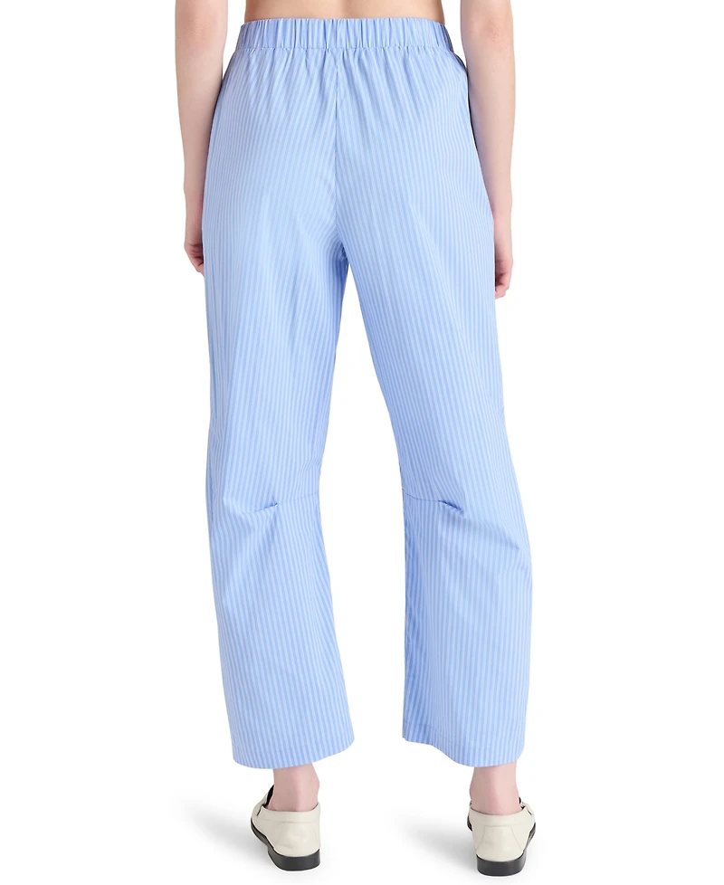Steve Madden Women's Saelyn Striped Barrel-Leg Pants