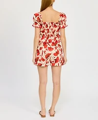 En Saison Womens Josie Crop Top Josie Belted Shorts