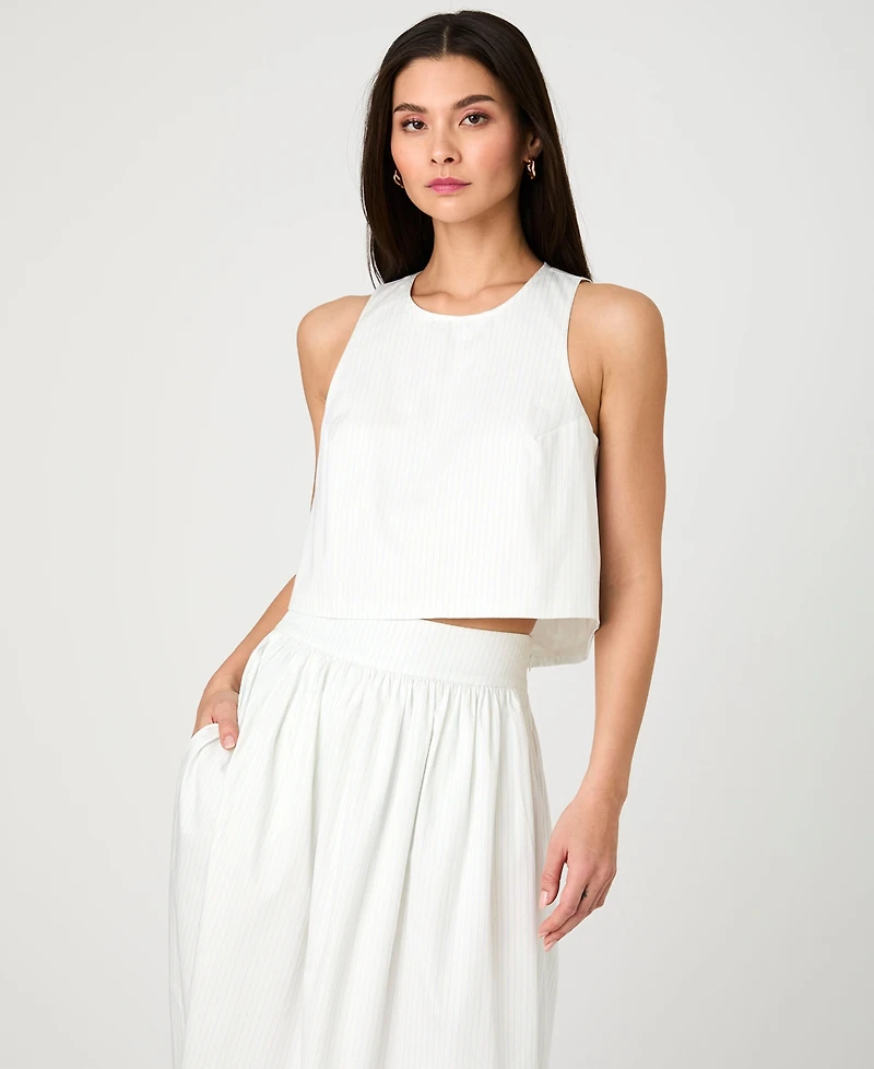 French Connection Women's Cotton Poplin Pinstriped Maxi Skirt
