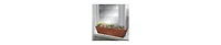 Decorative Metal Planter – Large Rectangular Box with Embossed Lines